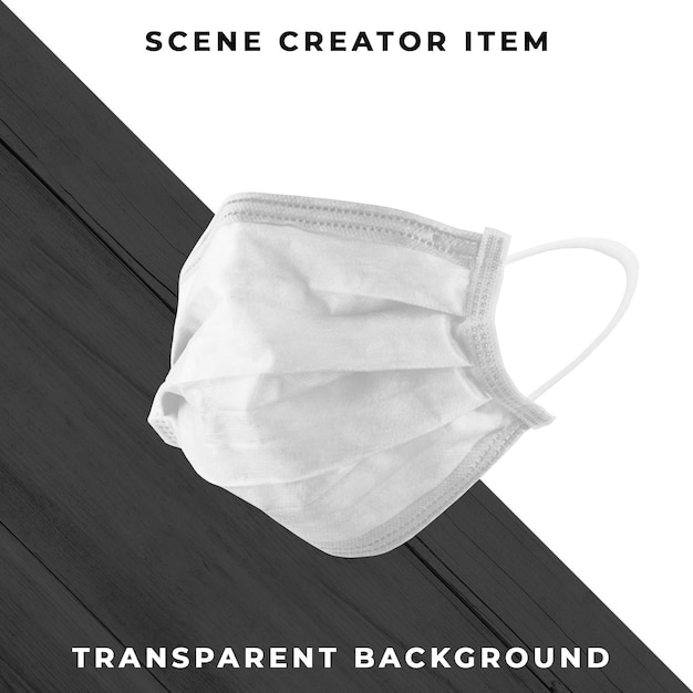 face mask isolated with clipping path