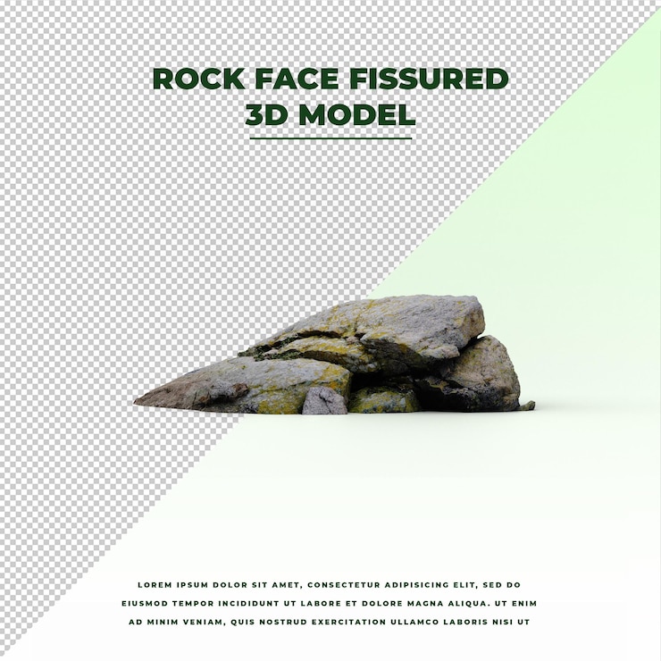 PSD face rochosa fissurada