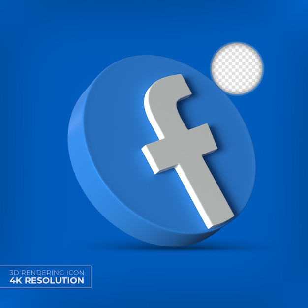 PSD facebook 3d apps logo isoliert