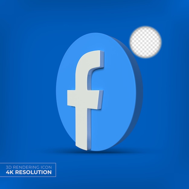 Facebook 3d Apps Logo isoliert