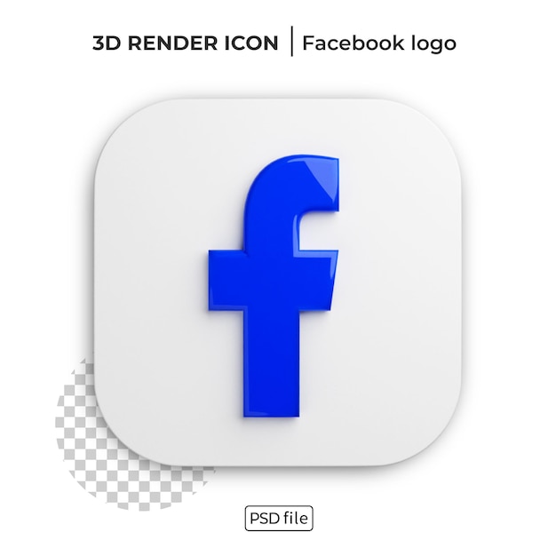 Facebook-3d-rendering-logo