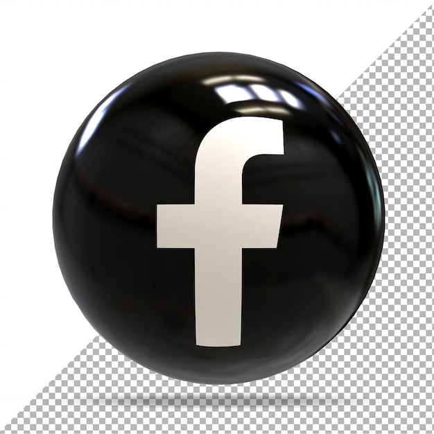 PSD facebook argent médias sociaux styles de ballons 3d