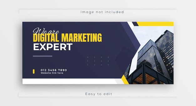 Facebook-Banner-Design für Marketingagenturen, soziale Medien und PSD-Anzeigen