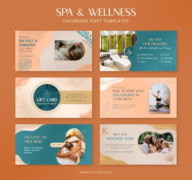 Facebook-Banner-Post-Vorlagen für Wellness-Zentren