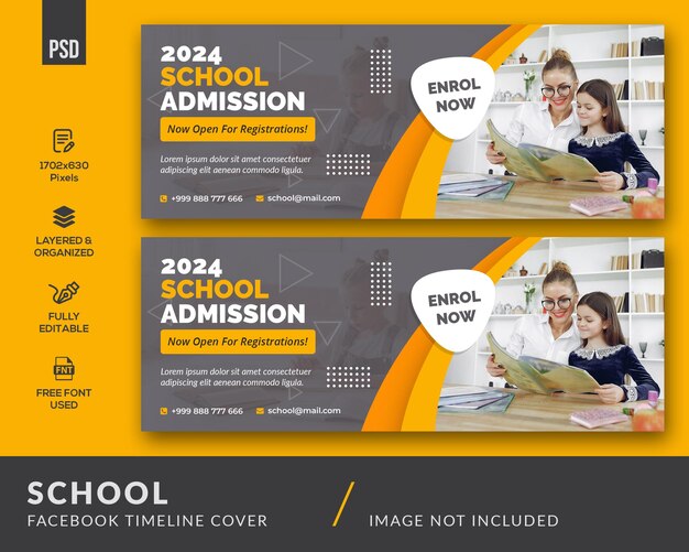 Facebook-Cover der Schule