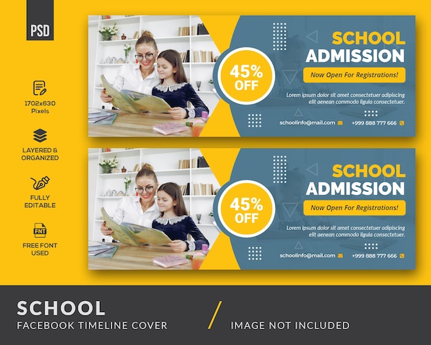 Facebook-Cover der Schule