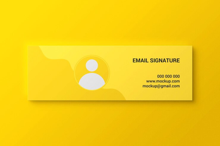PSD facebook cover or web banner or email signature mockup