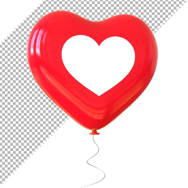 Facebook emoji amor balões coração 3d