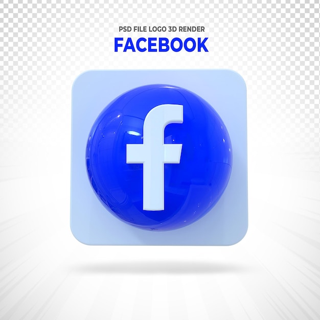 Facebook Logo Social Media 3D Ballon