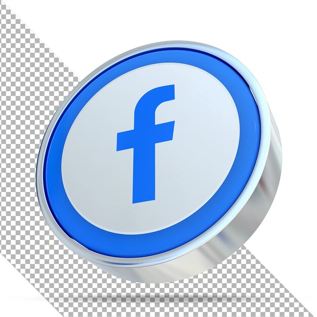Facebook sociální média 3D styly