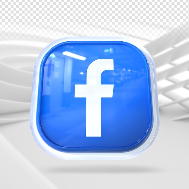 Facebook-Symbol 3D Social Media