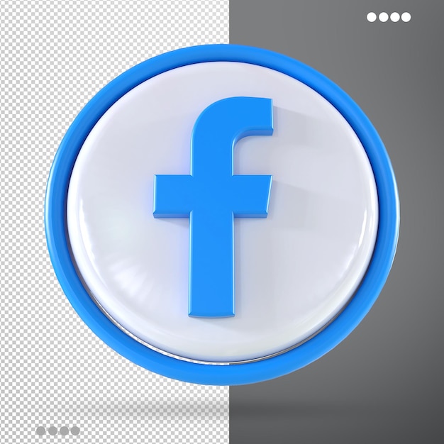 PSD facebook-symbol 3d soziale medien