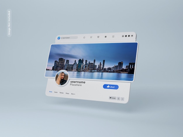 Facebook-Titelseiten-Mockups