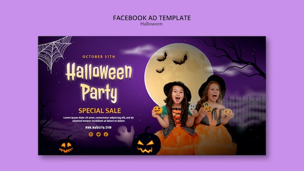 Facebook-Vorlage für Halloween-Feier