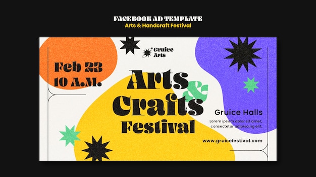 Facebook-Vorlage für Kunst und Handwerk