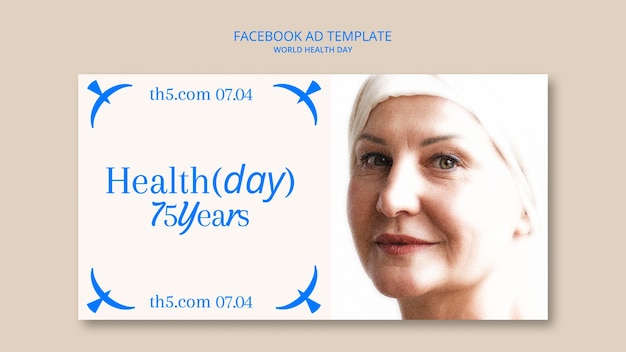 Facebook-Vorlage zur Feier des Weltgesundheitstages