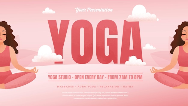 Facebook yoga-stunden-flyer-vorlage