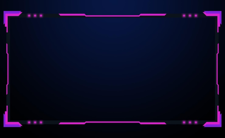 PSD facecam-overlay-illustration für den streamer