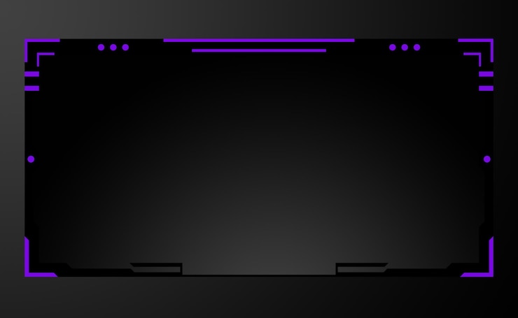 PSD facecam-overlay-illustration für den streamer