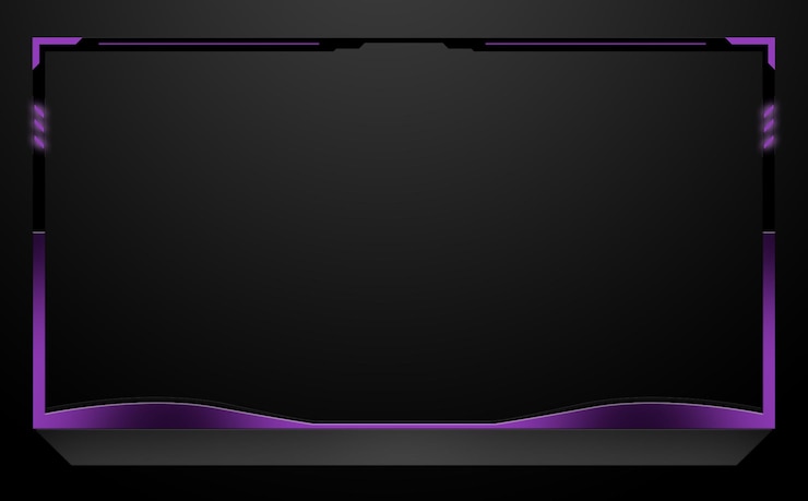 PSD facecam-overlay-illustration für den streamer