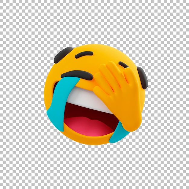 PSD facepalm émoticône 3d emoji icône