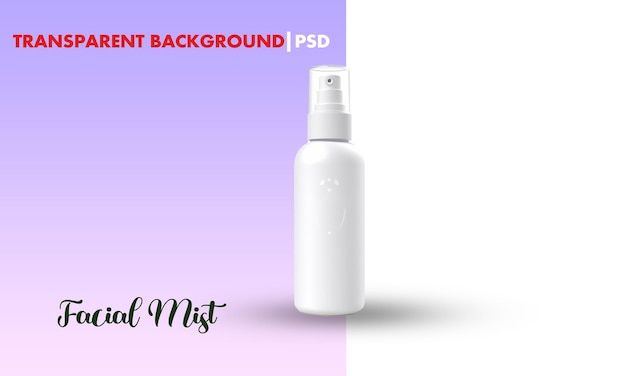 PSD facial mist arquivo psd de fundo transparente