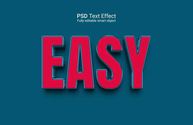 Fácil efecto de texto editable en 3D