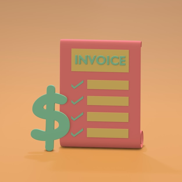 Factura de ilustración de icono 3d