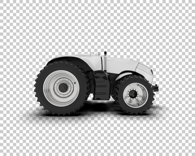 PSD fahrerloser traktor isoliert auf dem hintergrund 3d-rendering-illustration