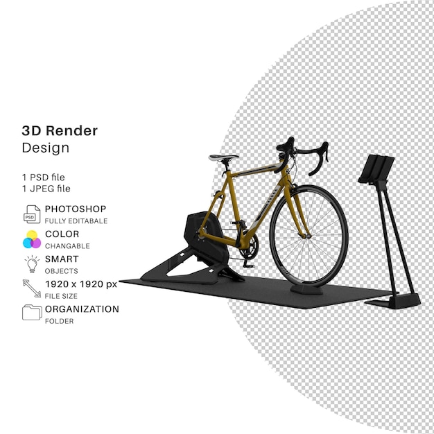 PSD fahrrad 3d-modellierung psd-datei realistisches fahrrad