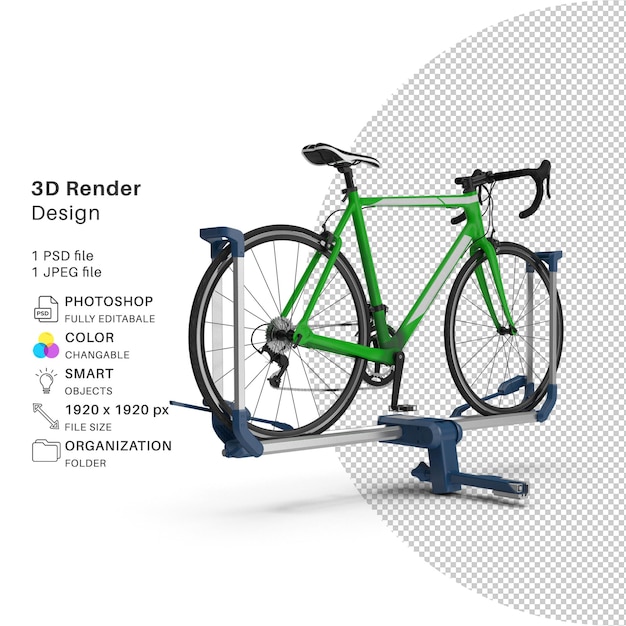 Fahrrad 3d-modellierung psd-datei realistisches fahrrad