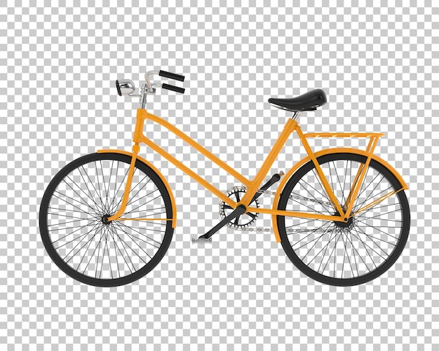 Fahrrad isoliert auf durchsichtigem Hintergrund 3D-Rendering-Illustration