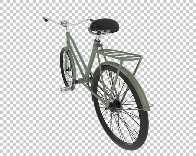 Fahrrad isoliert auf durchsichtigem Hintergrund 3D-Rendering-Illustration