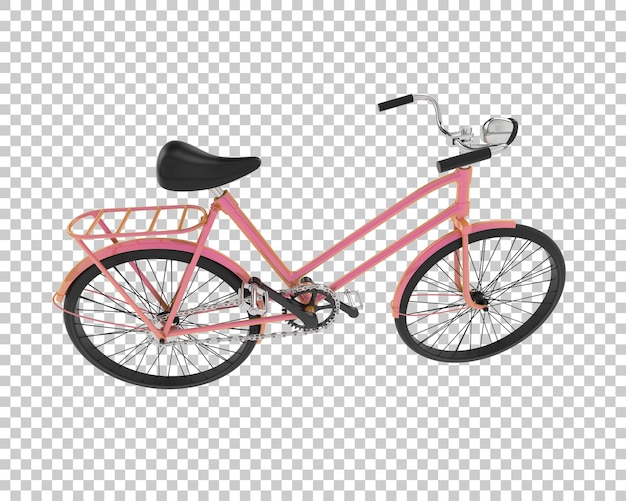 Fahrrad isoliert auf durchsichtigem Hintergrund 3D-Rendering-Illustration