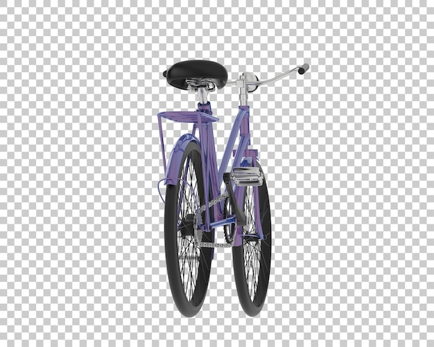 Fahrrad isoliert auf durchsichtigem Hintergrund 3D-Rendering-Illustration