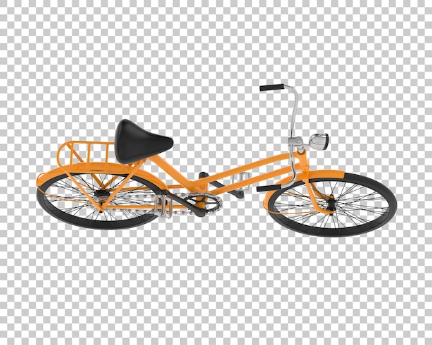 Fahrrad isoliert auf durchsichtigem Hintergrund 3D-Rendering-Illustration