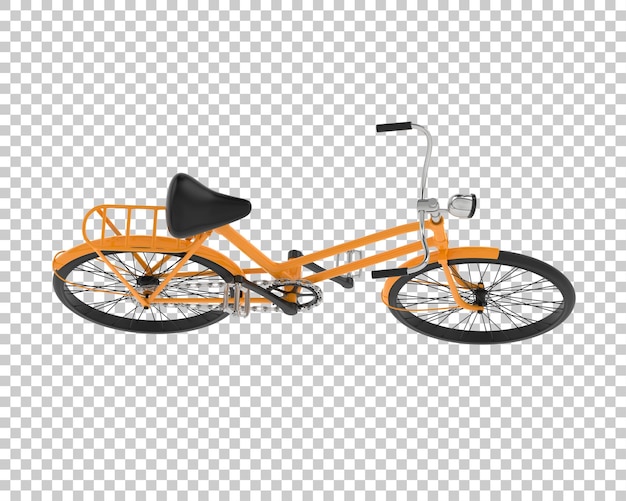 PSD fahrrad isoliert auf durchsichtigem hintergrund 3d-rendering-illustration