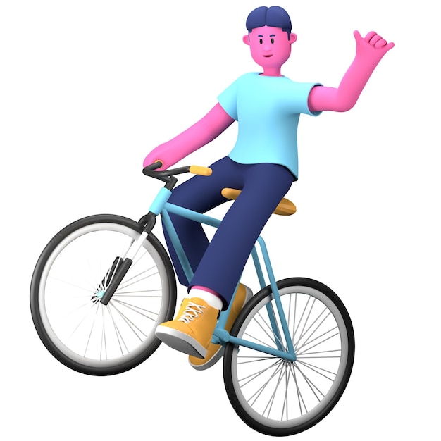 Fahrradsport Kreative Jungenaktivität