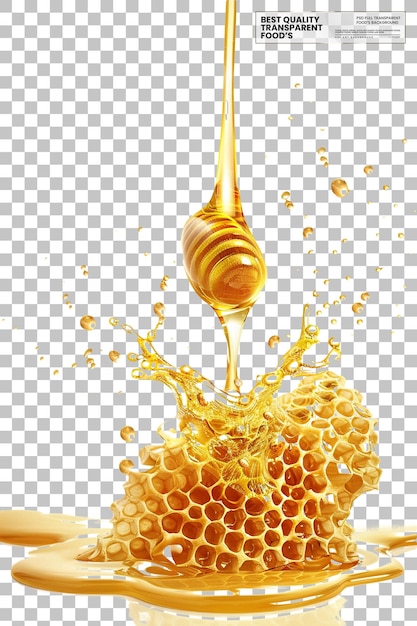 un faisceau de miel avec du miel et un faisceaux de miel
