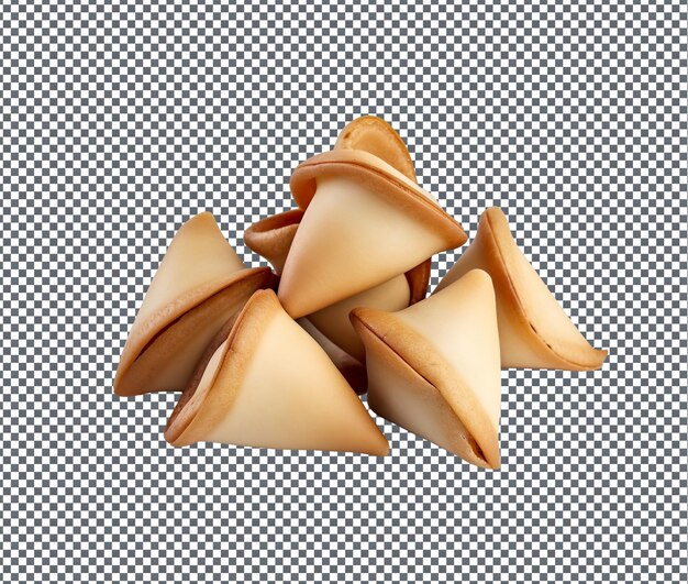 Fake-fortune-cookies, isoliert auf durchsichtigem hintergrund