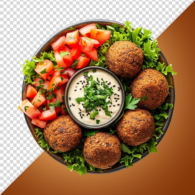 PSD falafel et sauce tahini png