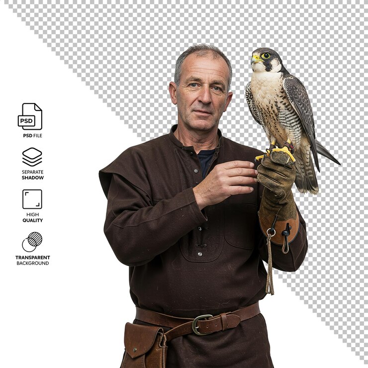 PSD falcão com falcão peregrino