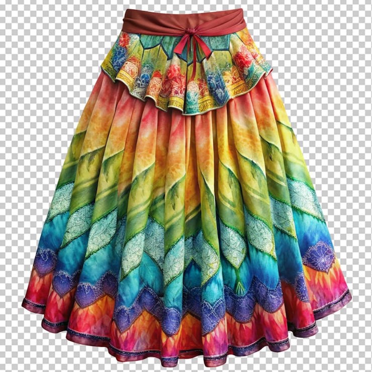 PSD falda de algodón de colores