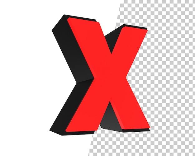 falsches Symbol 3D-Rendering