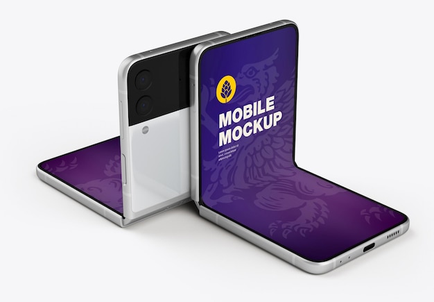 Faltbares mobiles Mockup