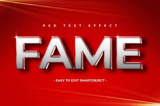 PSD fame-text-effekt