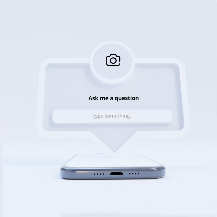 Fammi una cornice dell'interfaccia delle domande per i post sui social media