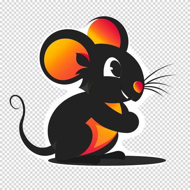 Fancy rat and mouse day isolado em fundo transparente