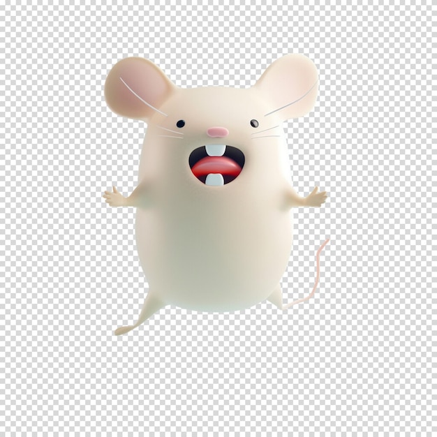 PSD fancy rat and mouse day isolado em fundo transparente