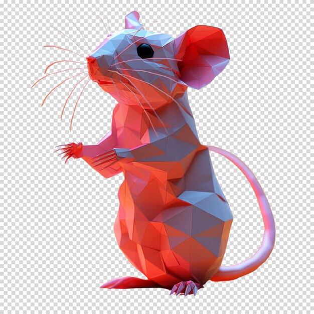 Fancy rat and mouse day isolado em fundo transparente